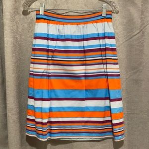 JCrew Striped Skirt w Pockets